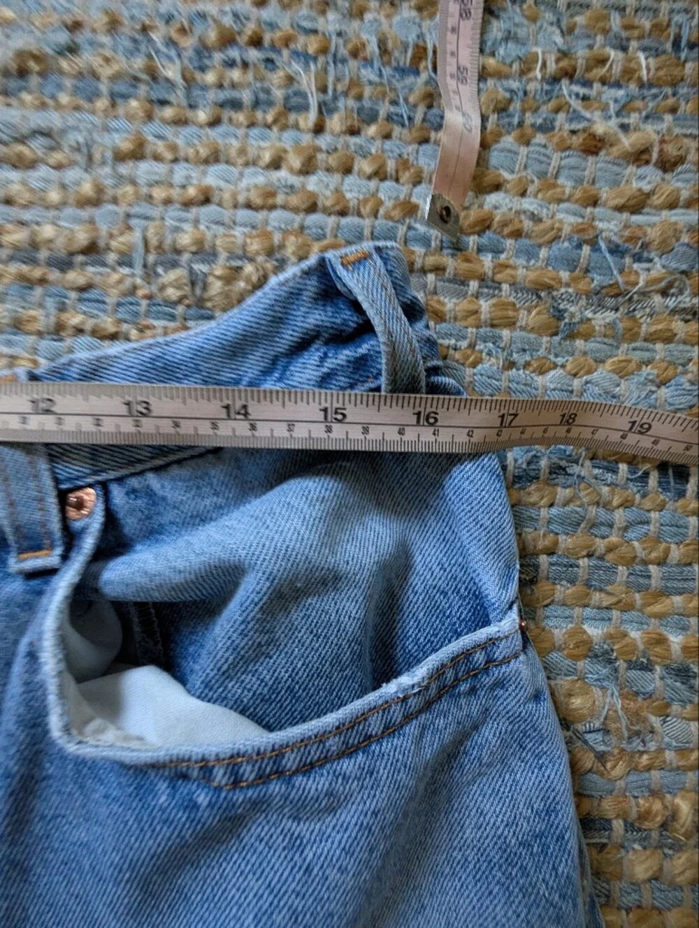 Vtg 1999 Levi’s 505 Orange Tab Jeans Distressed Workwear 100% Cotton